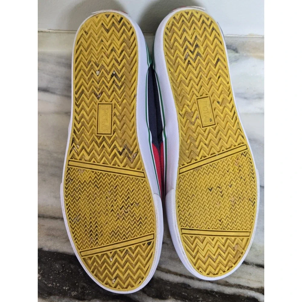 Polo Ralph Lauren Landyn Slip‎ On Casual Red Blue Green Yellow...Boys 5.5